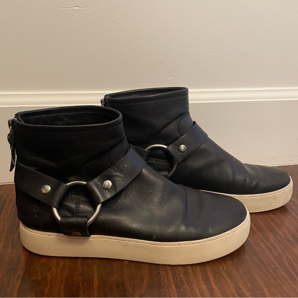 Frye Black Bootie Sneakers